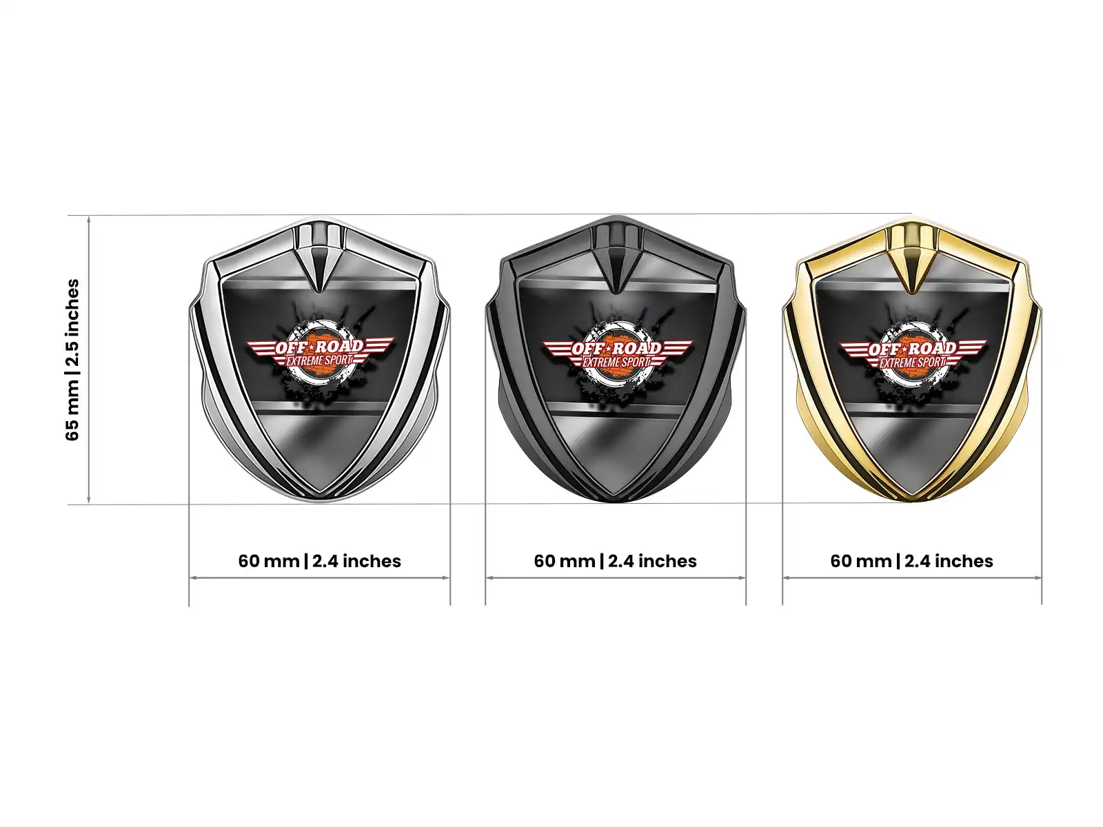 3d Emblem Badge Universal Shiny 3D